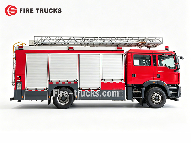 SITRAK HOWO 18M 4X2 foam fire rescue aerial tender