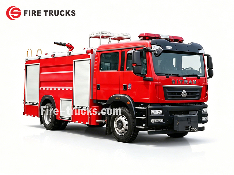 SITRAK HOWO 4x2 Wildland Foam Fire Truck for Steppe Fire Protection Dubai