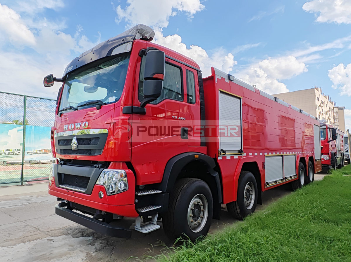 8x4 HOWO petrochemical foam fire truck