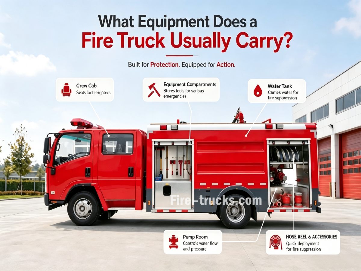What Equipment Does a Fire Truck Usually Carry What Equipment Does a Fire Truck Usually Carry