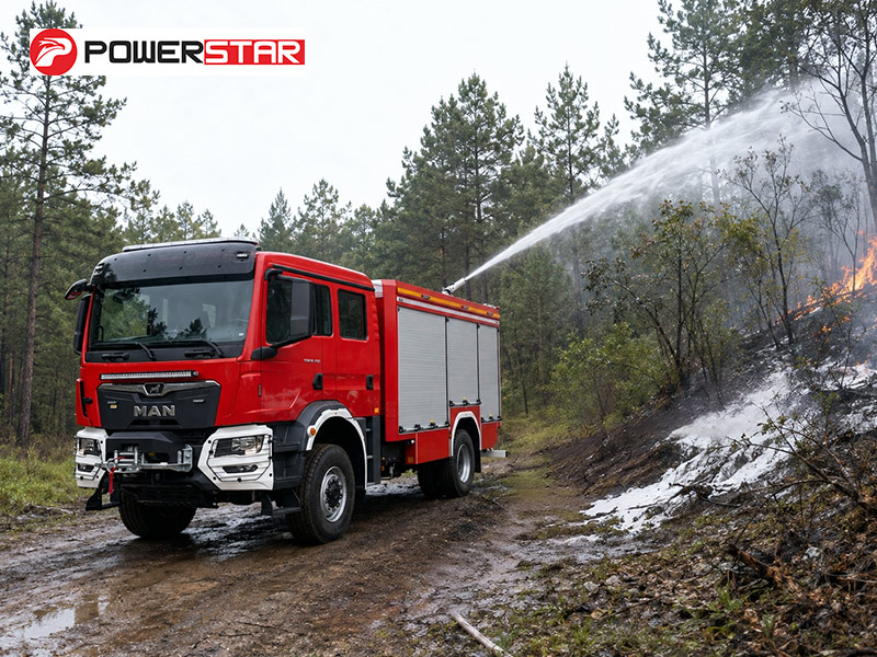 MAN TGM 18.290 4x4 Wildland Foam Fire Truck for Forest Fire Suppression Mongolia