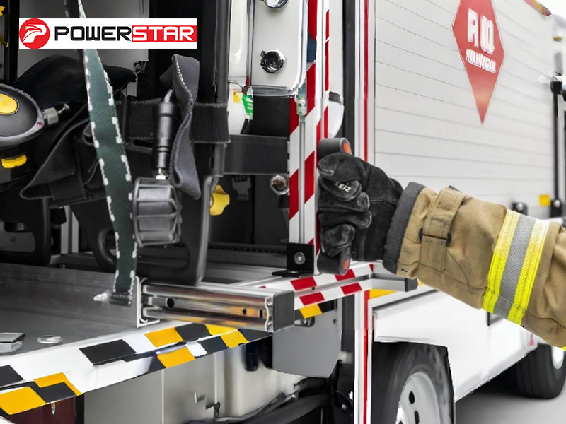 MAN Rescue Fire Pumper Truck 4x4 4400L Water Foam Auto Transmission firefighting equipment room