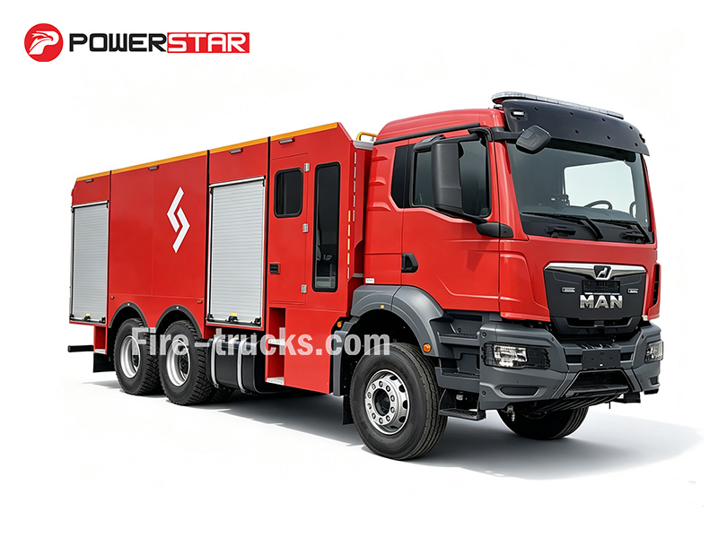 MAN TGS 33.400 6×4 4000L/min High Flow Fire Pump Foam Truck for Forest Fire Suppression Philippines