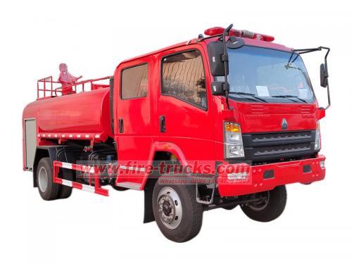 HOWO 4×4 off-road water tender