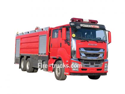 Isuzu GIGA 6X4 10000L foam water fire truck