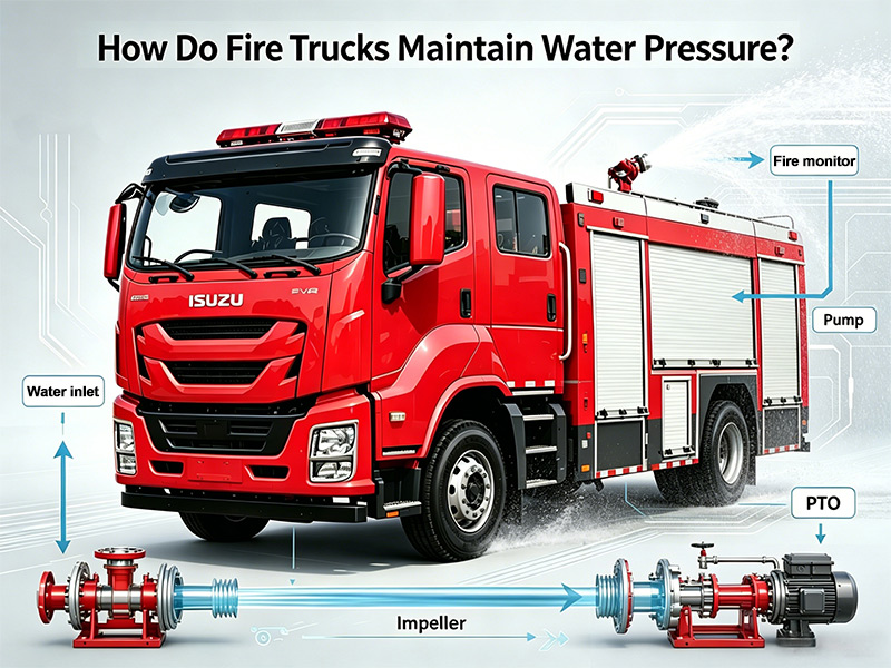 Wie halten Feuerwehrfahrzeuge den Wasserdruck aufrecht?