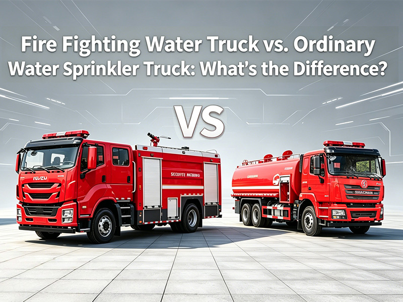 Löschwassertankwagen vs. gewöhnlicher Wassersprinklerwagen: Was ist der Unterschied?