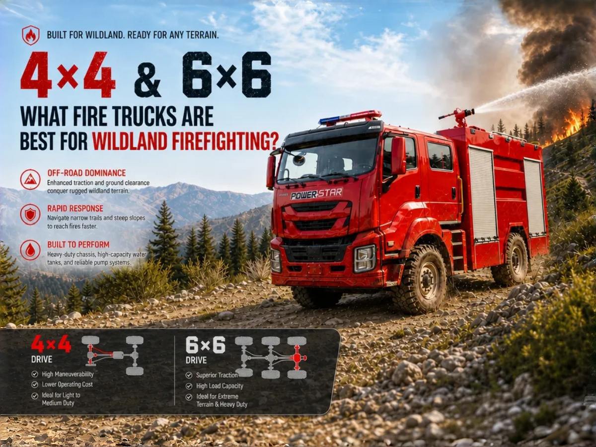 Welche Feuerwehrautos sind am besten für die Waldbrandbekämpfung geeignet? Typen, Funktionen und Auswahlleitfaden