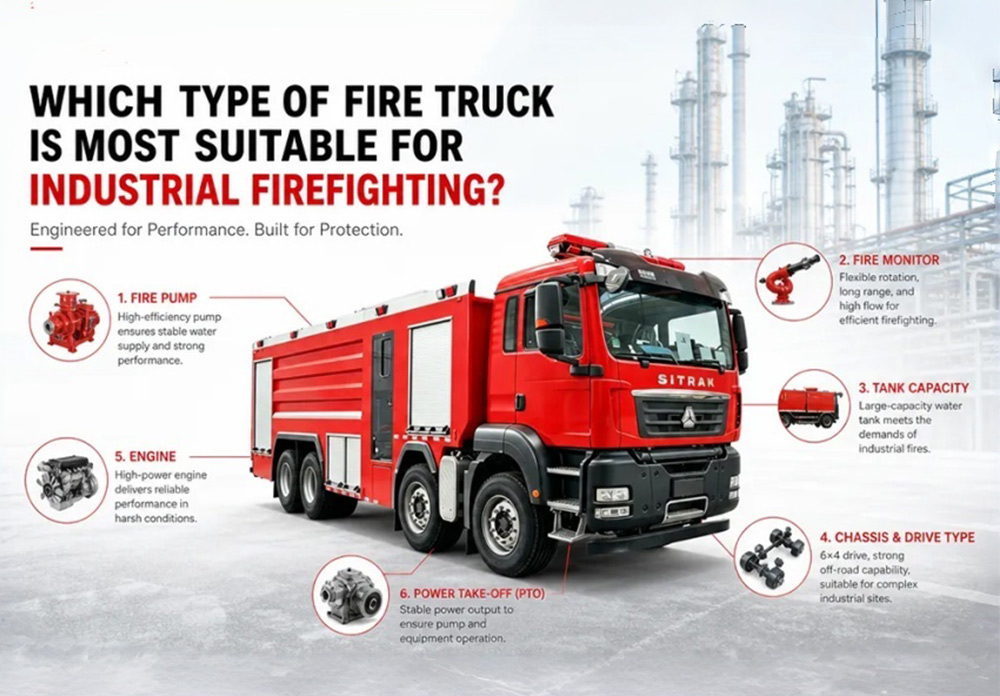 Welcher Typ von Feuerwehrfahrzeug ist für die Brandbekämpfung in Industrieanlagen am besten geeignet?