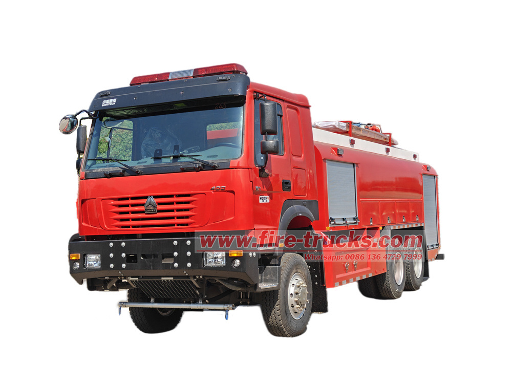 HOWO 6X6 400 PS Motor Wassertanker Feuerwehrauto